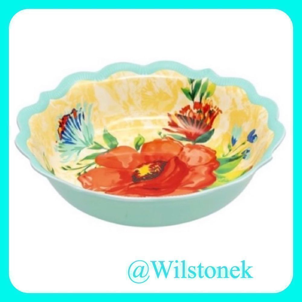 The Pioneer Woman Delaney teal Melamine Dinner Bowl